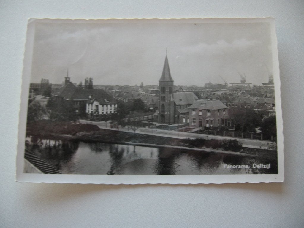 Drie kaarten van Delfzijl, Ophalen of Verzenden, 1920 tot 1940, Gelopen, Groningen