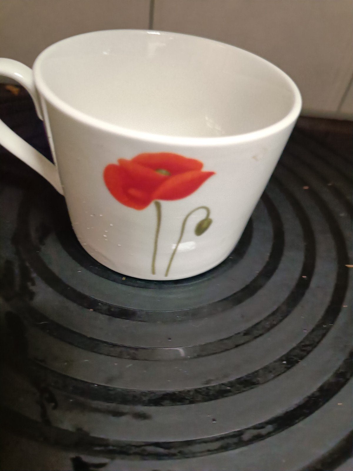 9stuk Koffiekop met klaproos design - Schäfer Home & More, Huis en Inrichting, Keuken | Servies, Gebruikt, Overige merken, Keramiek