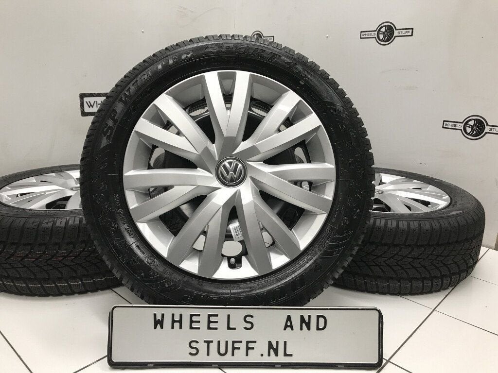 VW Golf Jetta Touran staal velgen 16"inch winterbanden 5x112, Ophalen, Nieuw, 16 inch, Banden en Velgen