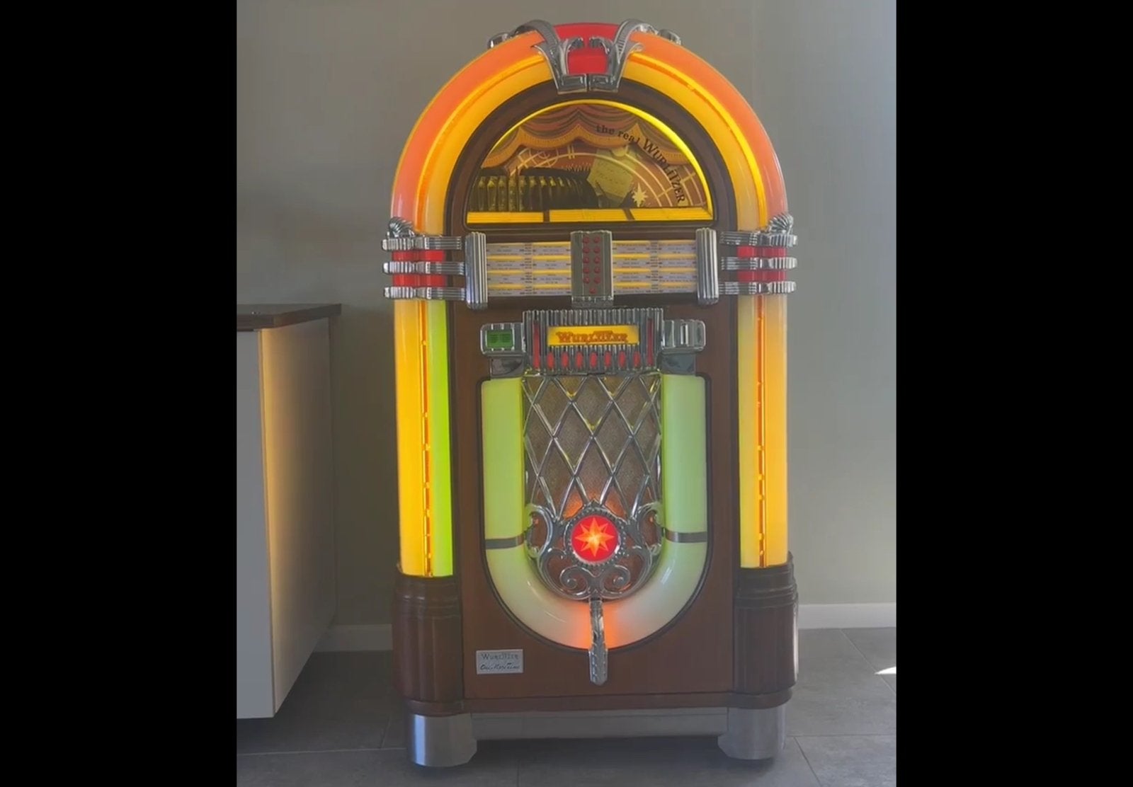 Jukebox Wurlitzer 1015 omt, Zo goed als nieuw, Wurlitzer, 1970 tot heden, Ophalen
