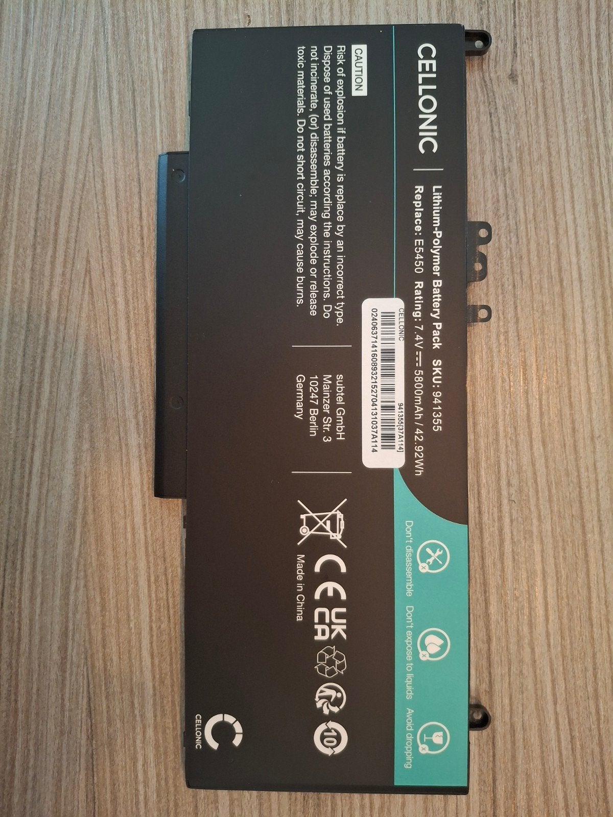 CELLONIC Accu voor Dell Latitude E5450 Laptop (Nieuw), Ophalen of Verzenden, Nieuw, CELLONIC