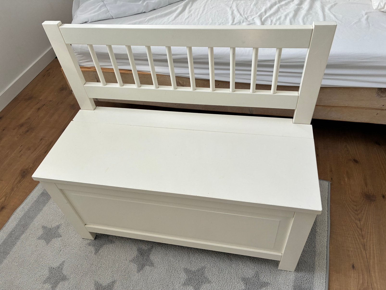 IKEA Halbankje met opbergruimte, Ophalen, Gebruikt, Wit, Eén