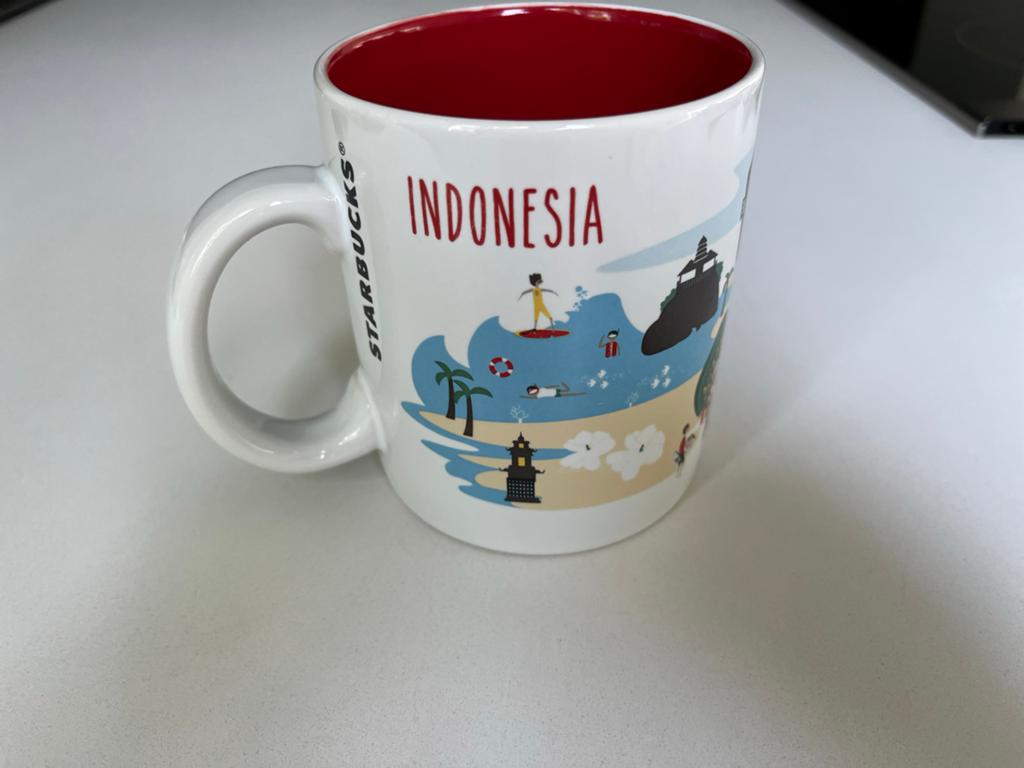 Starbucks Indonesië City Mug - Indonesia Series, Ophalen of Verzenden, Zo goed als nieuw, Kop(pen) en/of Schotel(s)