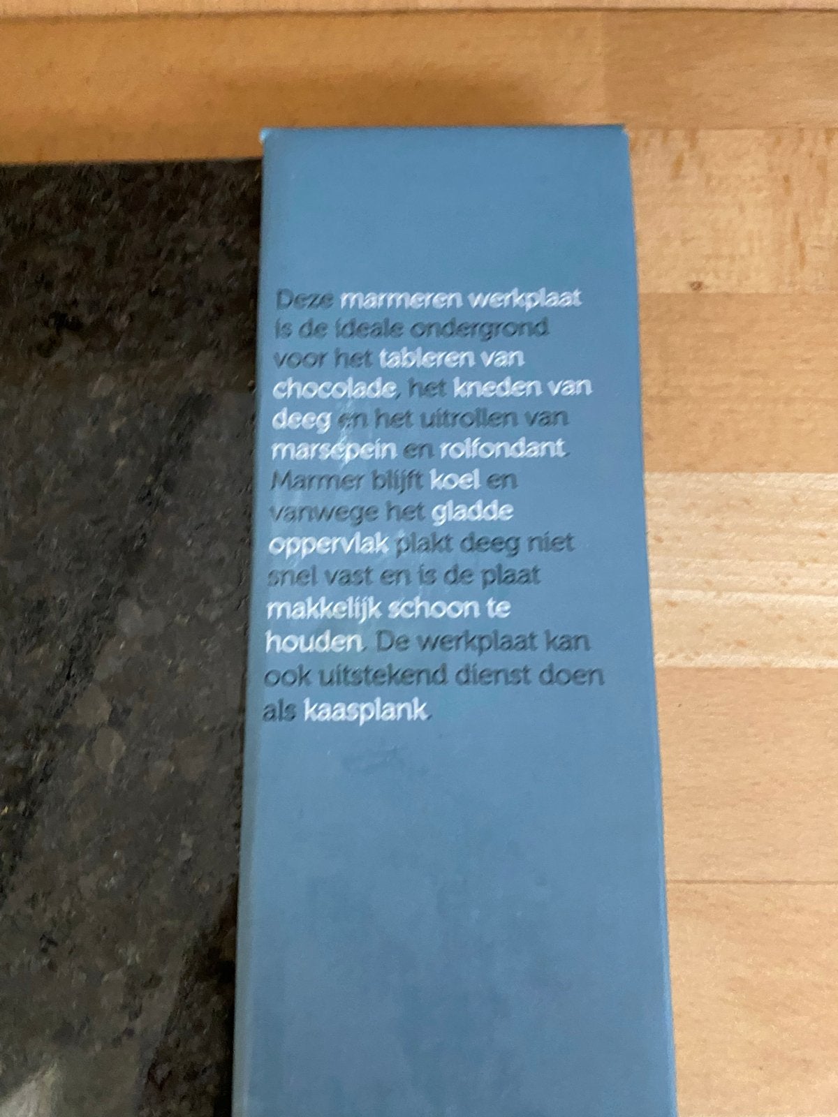 Marmeren werkplaat voor de thuisbakker - Cook Collection, Ophalen, Snij-/serveerplank, Nieuw, Zwart