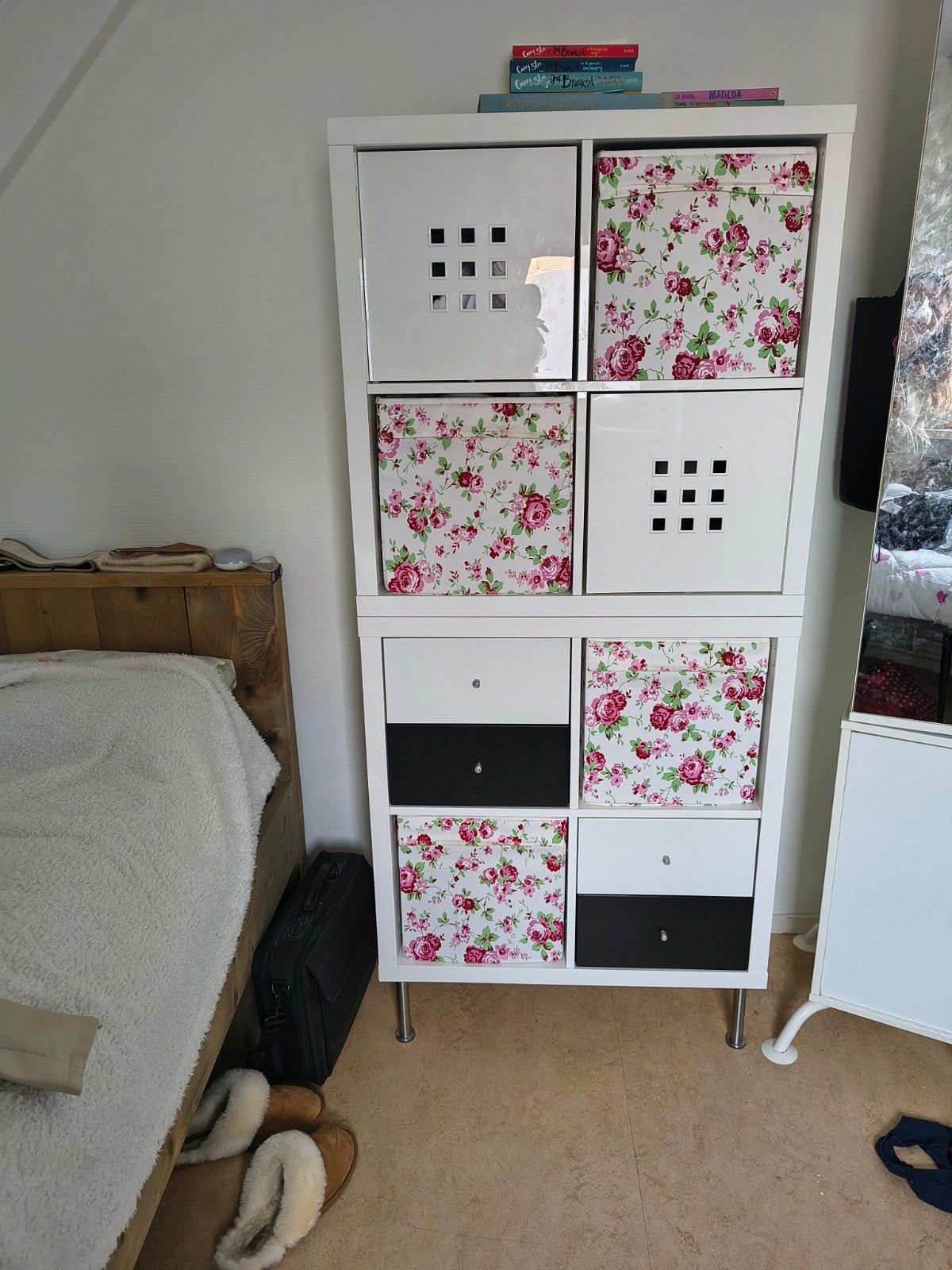 IKEA Kallax kast met lades en opbergboxen, Ophalen, Gebruikt