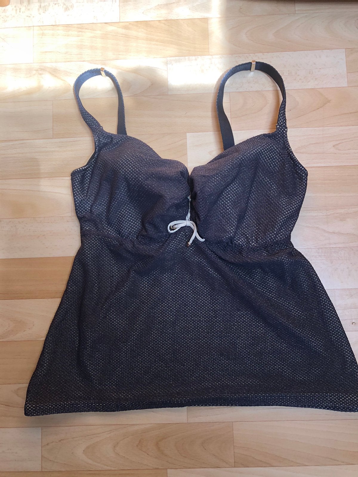 Tankini top ongedragen goud zwart maat 80F prima donna swim, Ophalen of Verzenden, Nieuw, Zwart, Overige typen