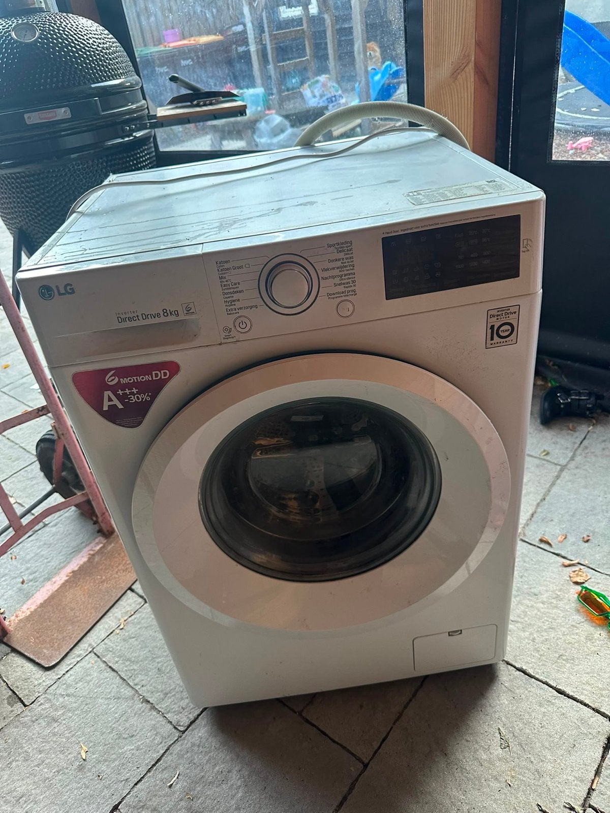 LG Direct Drive 8kg Wasmachine - Werkt perfect!, Witgoed en Apparatuur, Wasmachines, Ophalen, 1200 tot 1600 toeren, Gebruikt, 8 tot 10 kg