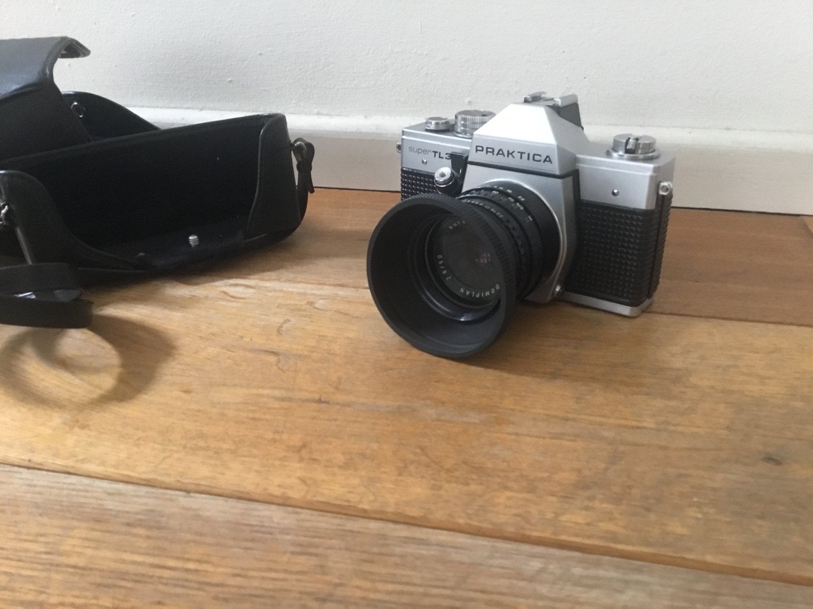 Praktica Super TL3 Spiegelreflexcamera met lens en tas, Ophalen, Gebruikt, Spiegelreflex, Overige Merken