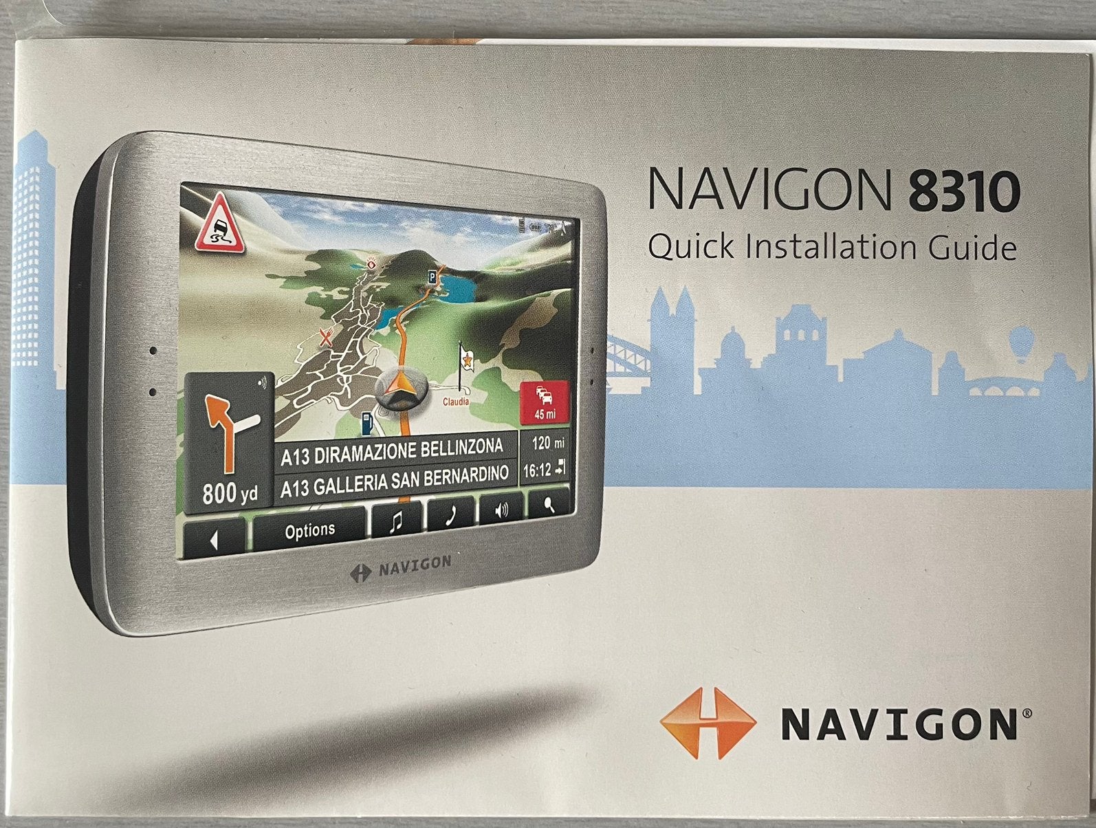 Navigon 8310 navigatie met accessoires, Ophalen of Verzenden, Zo goed als nieuw