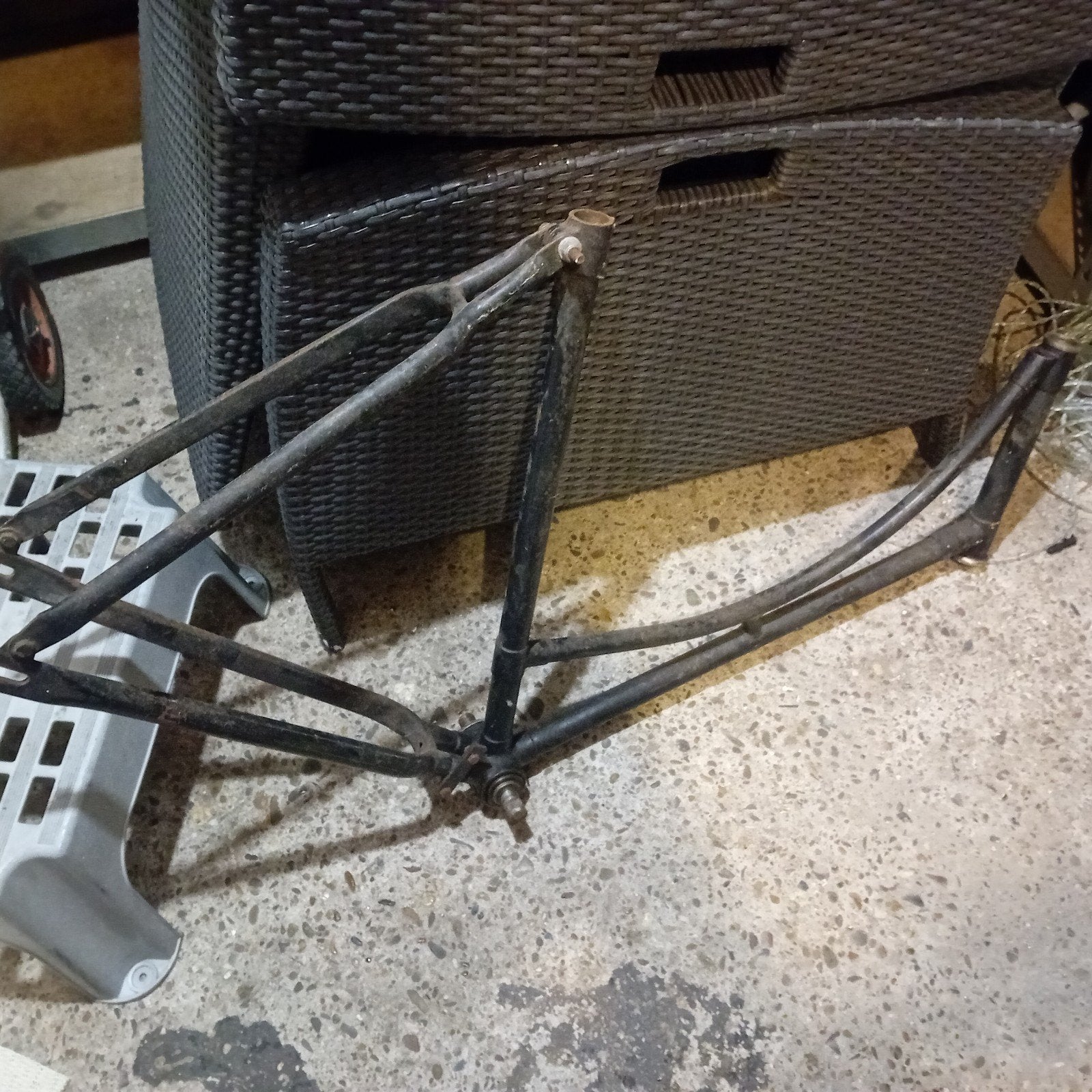 Oud fiets frame, Ophalen of Verzenden, Frame