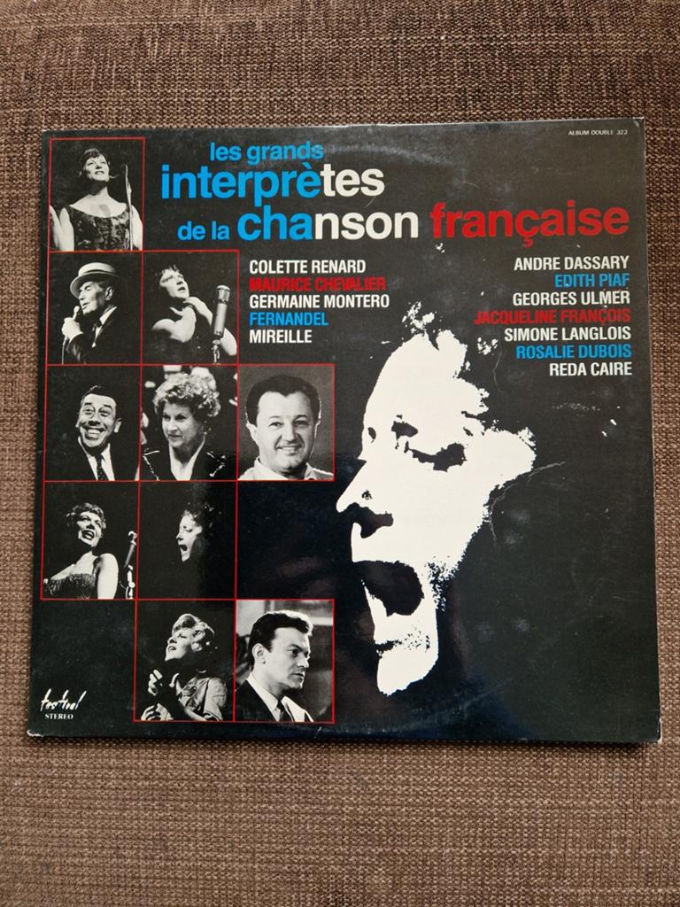 Les Grands Interprètes de la Chanson Française LP, Ophalen of Verzenden, Gebruikt, 12 inch