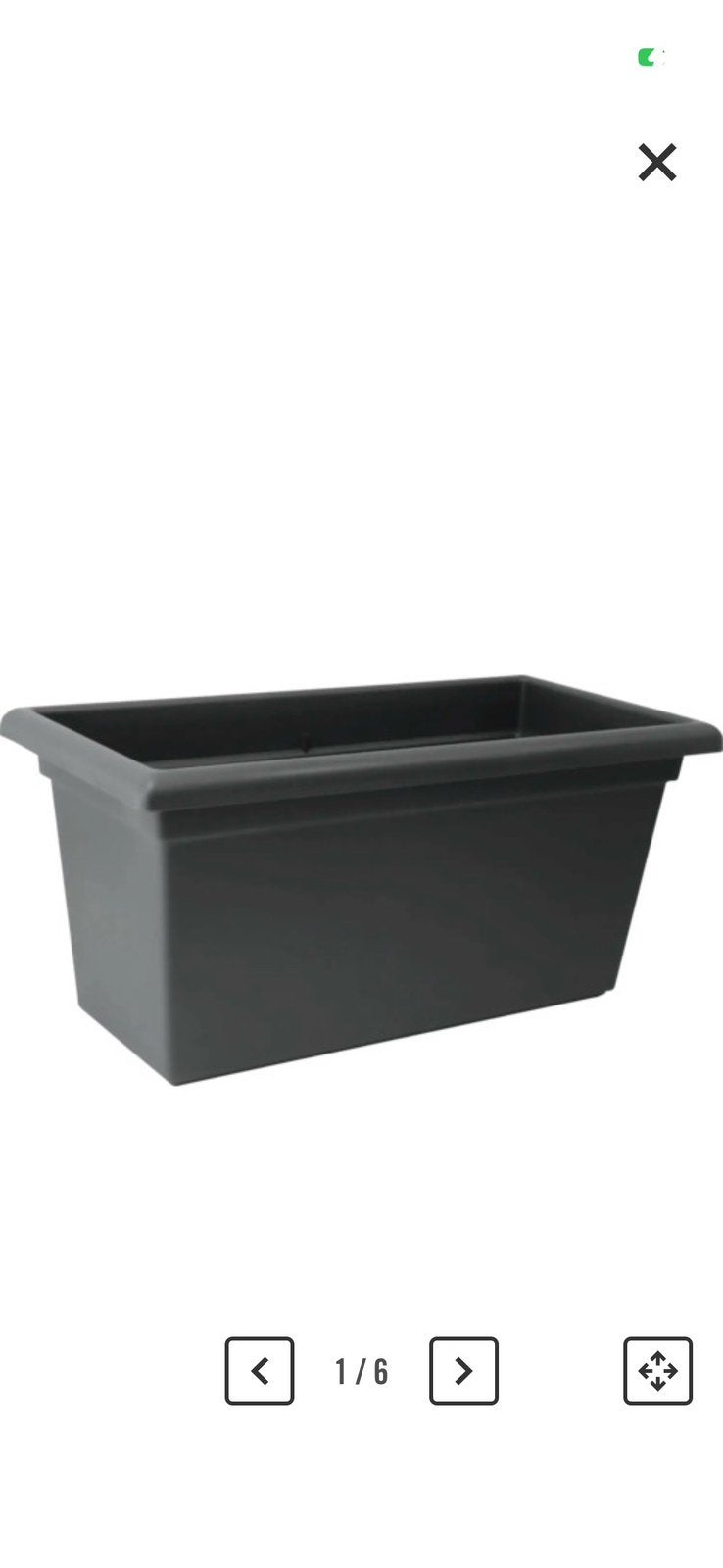 Magnus xxl antraciet plantenbak met schotel, Tuin en Terras, Ophalen, Kunststof, Gebruikt, Balkon