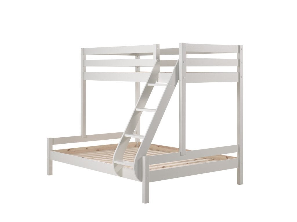 Pino 3-persoons stapelbed - 90x200 / 140x200  - Wit, Niet ingevuld, Niet ingevuld, Niet ingevuld