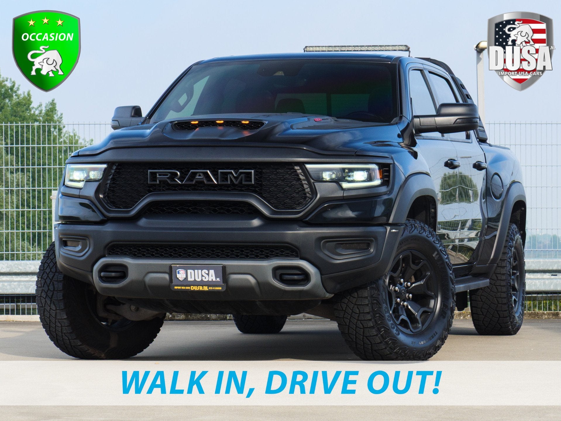 RAM 1500 | TRX | 6.2L Supercharged V8 | Crew cab | 4X4 | 850, Auto's, Gebruikt, Zwart, Leder, Lederen bekleding