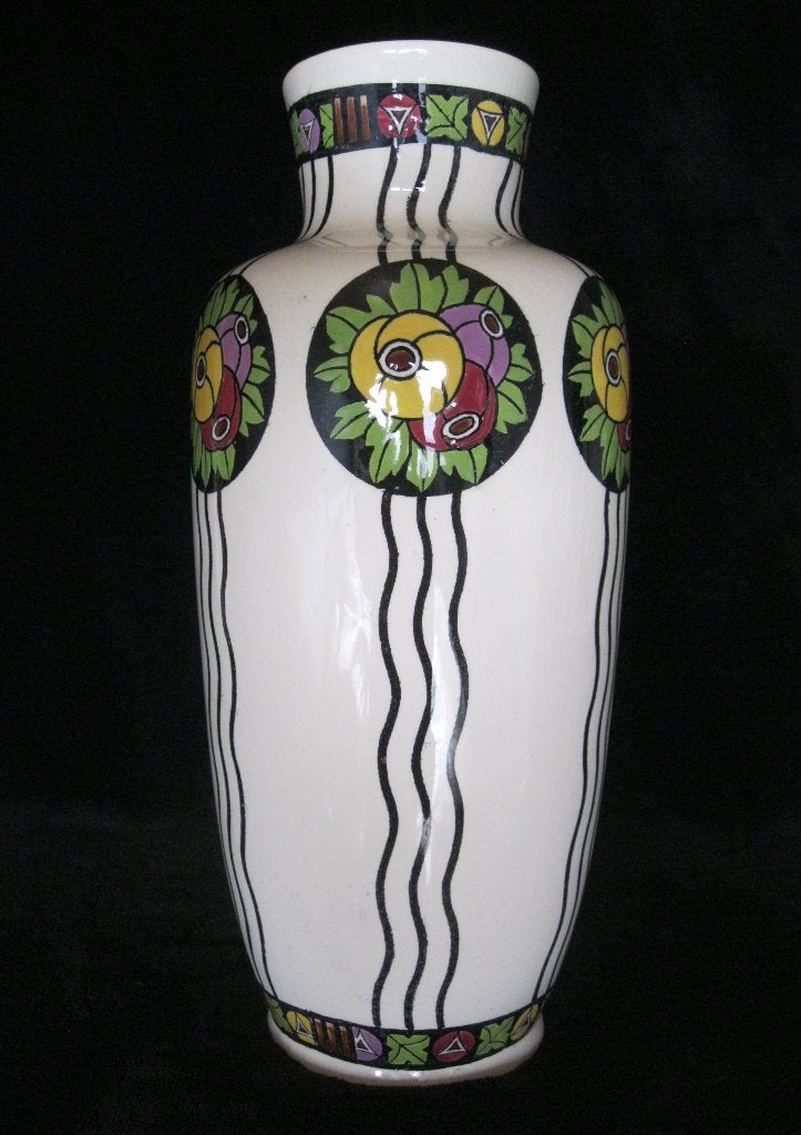 Art deco Boch Keramis D673 Charles Catteau vaas., Antiek en Kunst, Ophalen