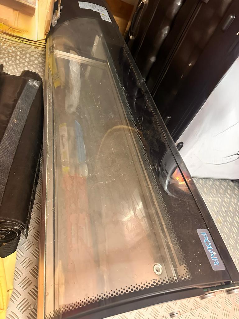 Polar Tapasvitrine Zwart 5x 1/3 GN Koelvitrine, Zakelijke goederen, Horeca | Keukenapparatuur, Koelen en Vriezen, Gebruikt, Ophalen of Verzenden