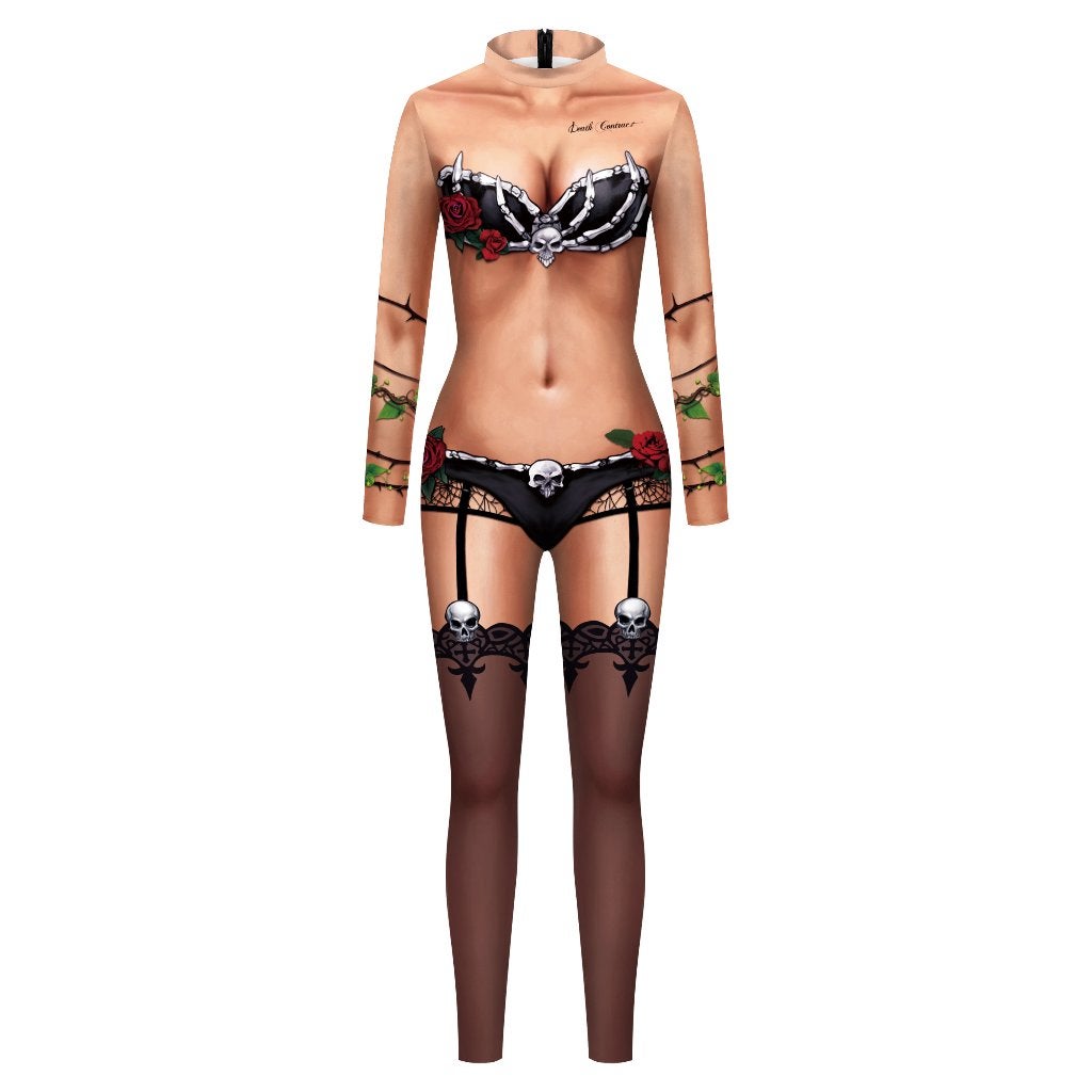 Dames catsuit 26 / bodysuit sexy vrouwen jumpsuit festival, Verzenden, Maat 46/48 (XL) of groter, Nieuw, Overige thema's