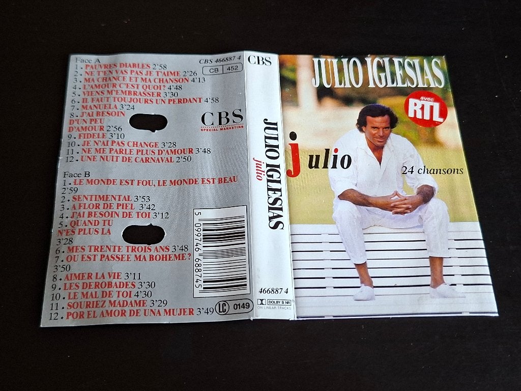 JULIO IGLESIAS - JULIO (MC), 1 bandje, Ophalen of Verzenden, Zo goed als nieuw, Origineel