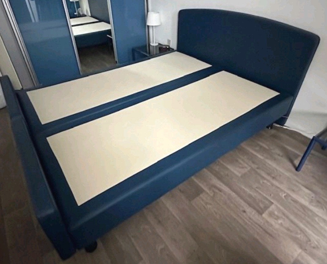 Pullman 2 persoonbed 180x220 cm, Ophalen of Verzenden, Tweepersoons, Blauw, 180 cm