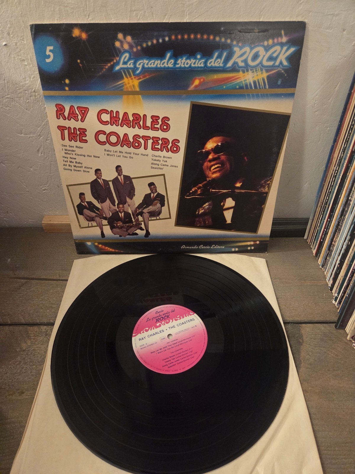 LP Ray Charles & The Coasters - La Grande Storia Del Rock, LP, Rock, Gebruikt, Ophalen of Verzenden