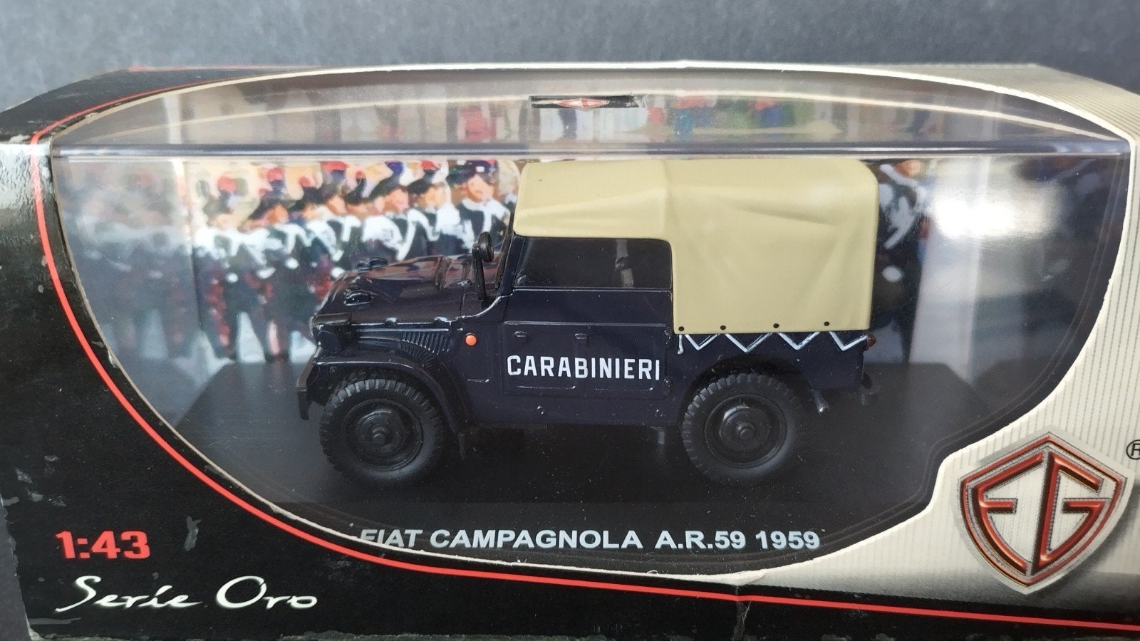 Fiat Campagnolo Carabinieri 1:43 Edison Giacatolli Pol, Overige merken, Auto, Verzenden, .
