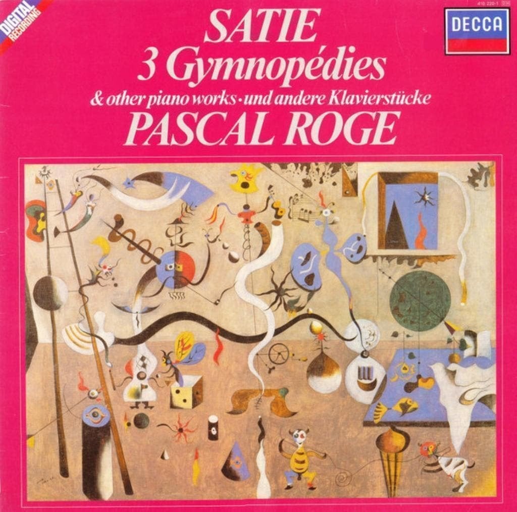 Satie Pascal Roge 3 Gymnopedies & Other Piano Works, Kamermuziek, Ophalen of Verzenden, Zo goed als nieuw, 12 inch