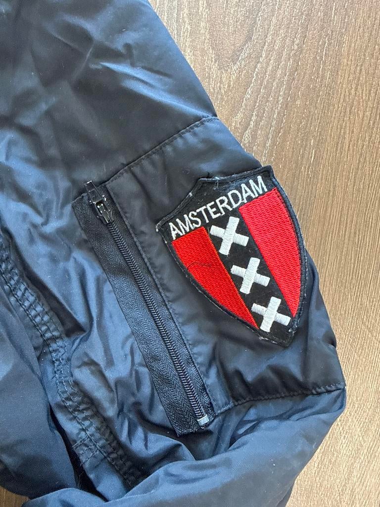 Zwart bomberjack Ajax Amsterdam mt xl, Ophalen of Verzenden, Zo goed als nieuw, Overige maten, Zwart