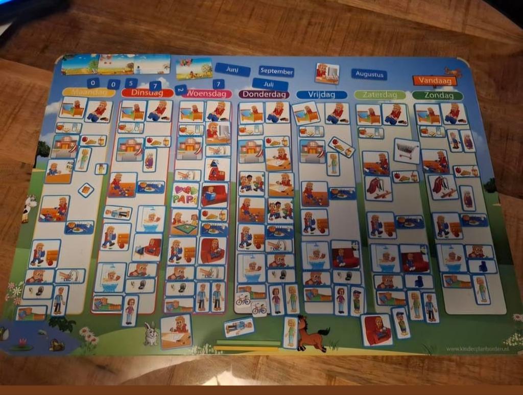 kinderplanbord met heel veel magneten, Ophalen of Verzenden, Zo goed als nieuw, Taal en Lezen