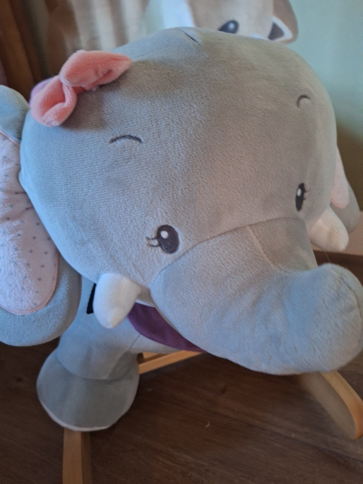 Schommel olifant - Eyecatcher voor de kinderkamer, Ophalen, Zo goed als nieuw, Jongen of Meisje