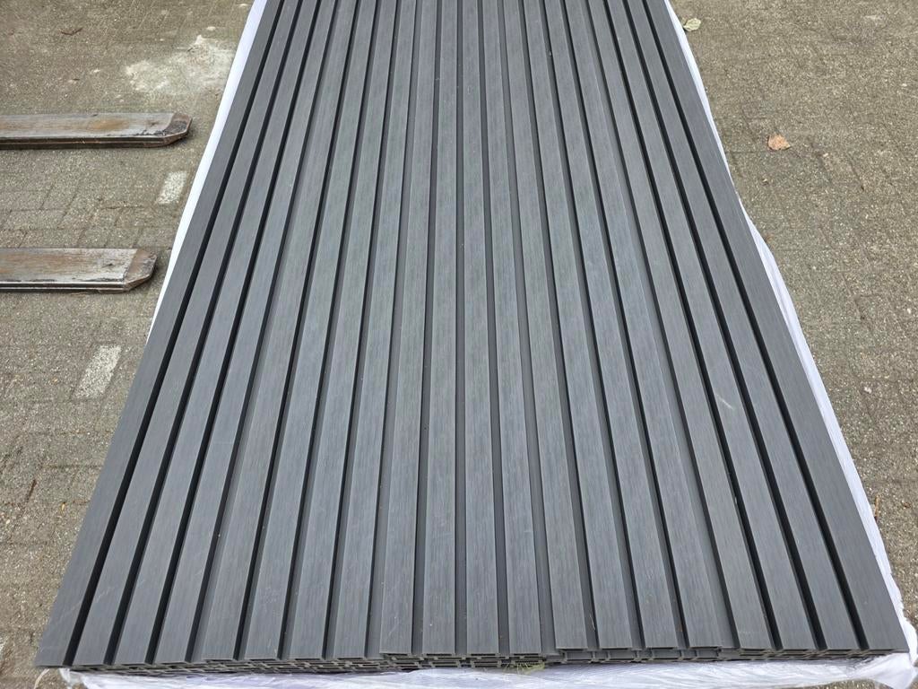 Composiet rhombus gevelbekleding antraciet, Doe-het-zelf en Verbouw, Hout en Planken, Minder dan 25 mm, Nieuw, Ophalen of Verzenden