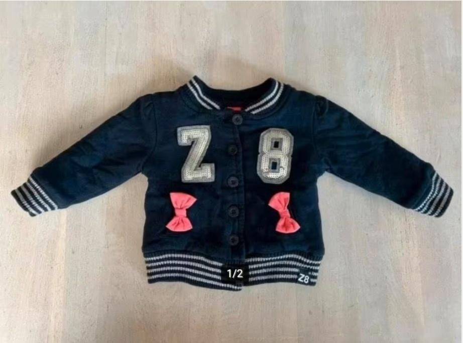 Jas / Jack van het merk Z8 Donkerblauw / roze (ZGAN) maat 68, Meisje, Z8, Ophalen of Verzenden, Zo goed als nieuw