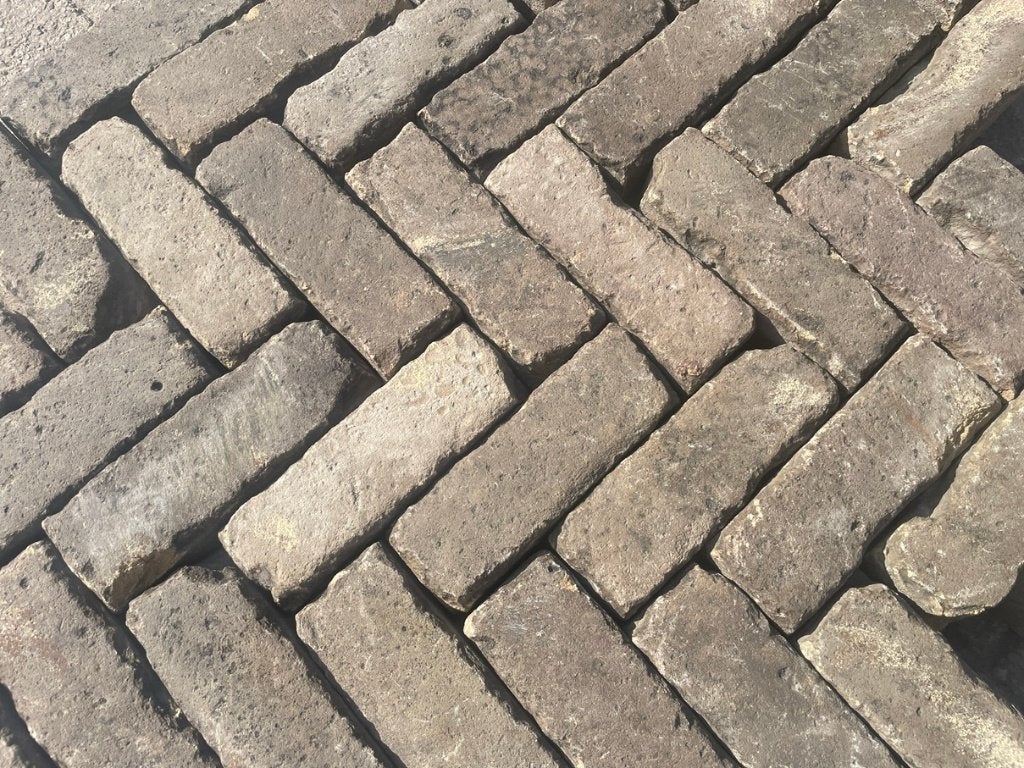 Oude gebakken klinkers Dikformaat 7duimers uit het werk WDIN, Tuin en Terras, Tegels en Klinkers, Ophalen, Gebruikt, Keramiek