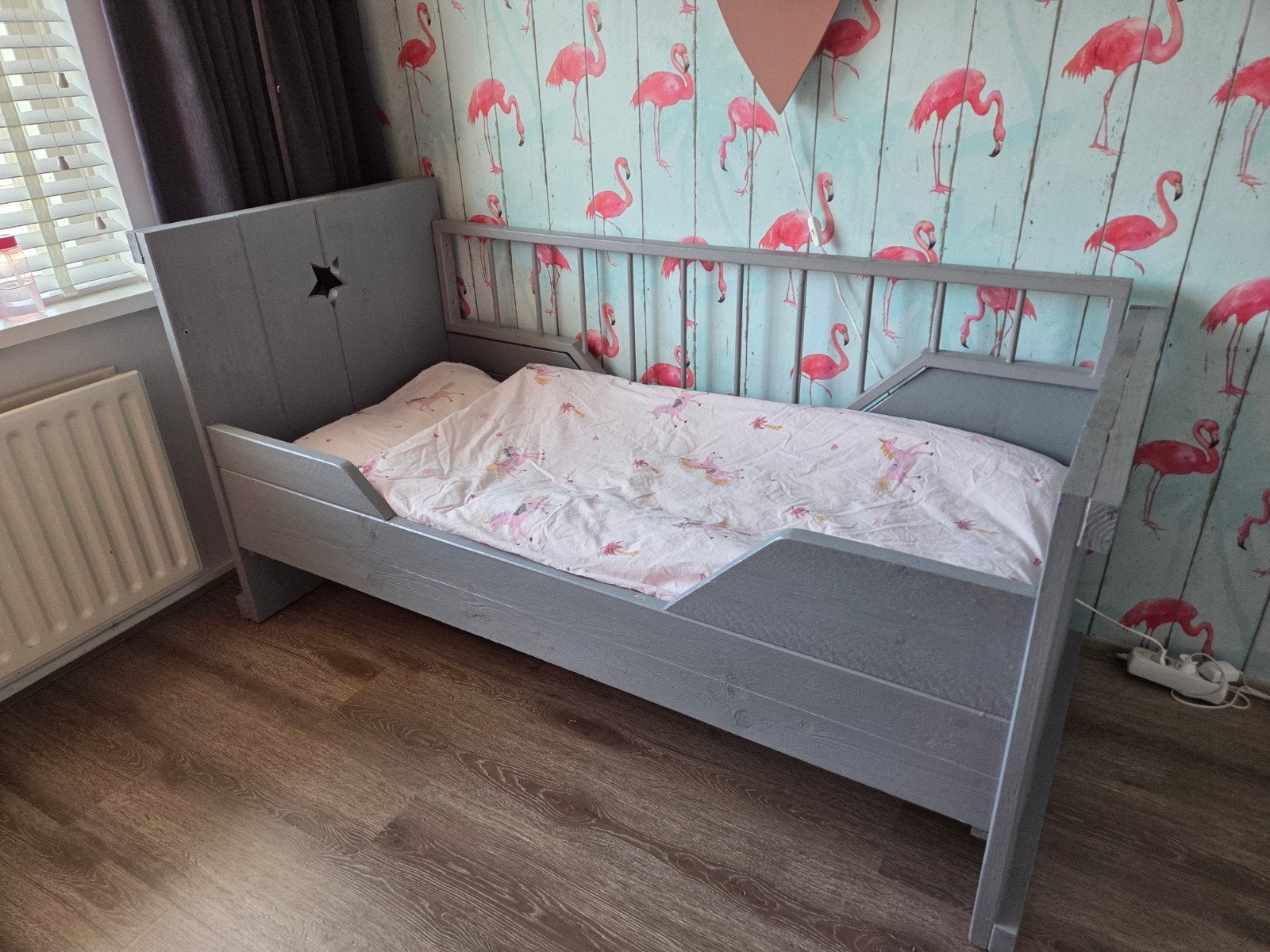 Kinderbed kajuitbed compleet, Ophalen, 160 tot 180 cm, 70 tot 85 cm, Lattenbodem