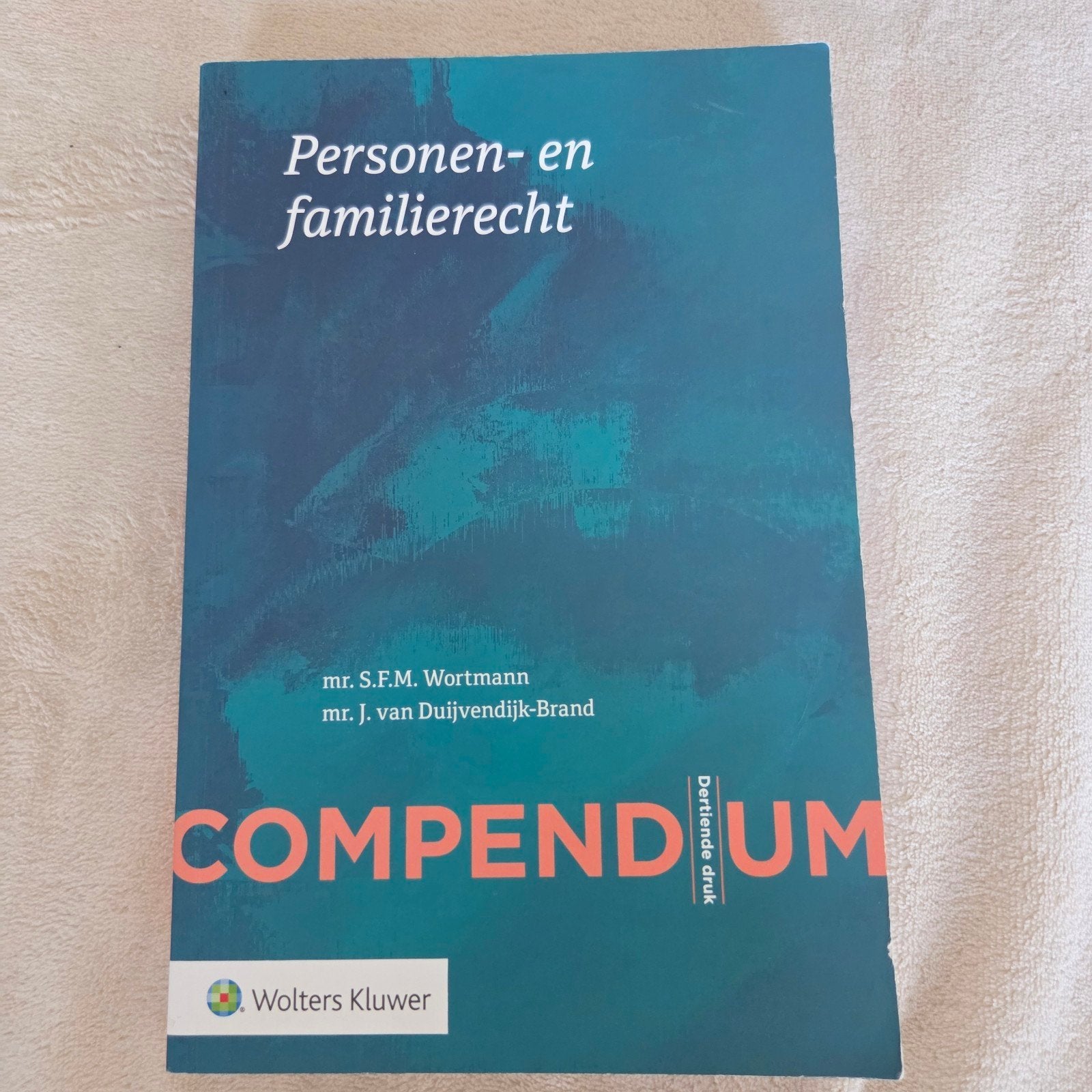 Compendium Personen- en familierecht - 14e druk, Mr. S.F.M. Wortmann, mr. J. van Duijvendijk-Brand, Zo goed als nieuw, Gamma, HBO