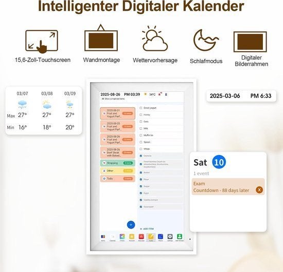Digitale Kalender – Familieplanner – Slimme Agenda, Corvance B.V., Verzenden, Nieuw, Corvancebol@gmail.com