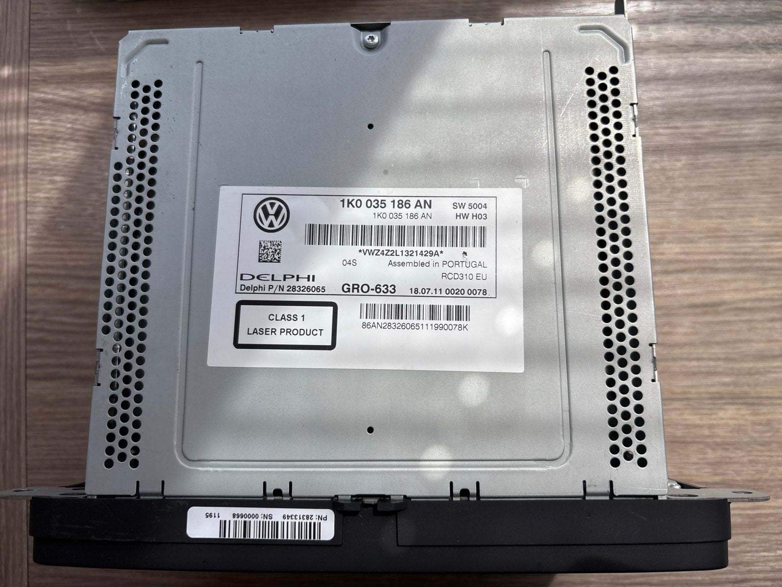 VW RCD 310 Radio CD-speler - Origineel Delphi, Ophalen of Verzenden, Zo goed als nieuw