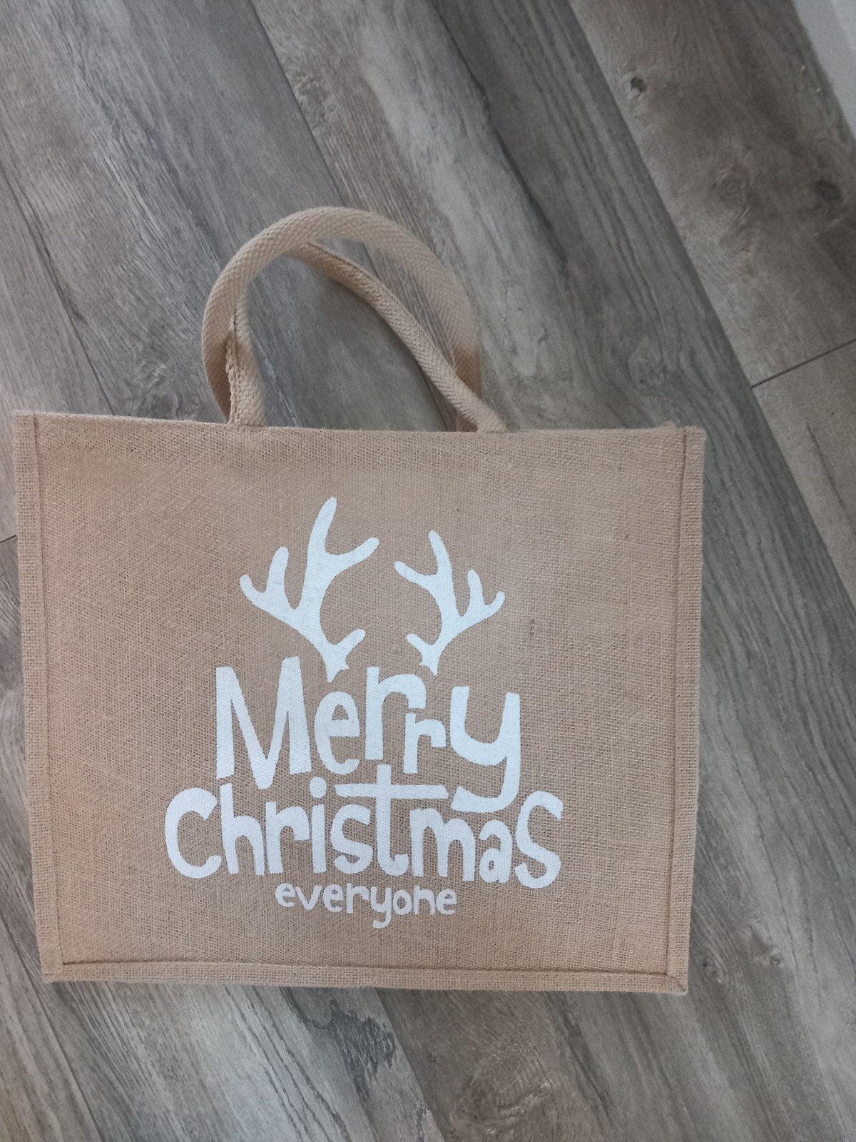 boodschappen tas shopper Kerst jute Nieuw, Verzenden, Nieuw, Shopper