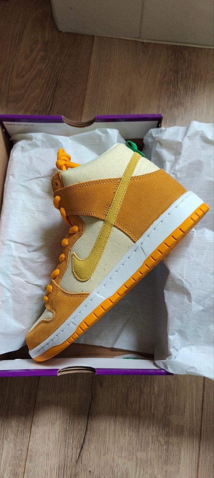 Nike SB Dunk High Pro "Pineapple" - Maat 42.5, Nike SB, Overige kleuren, Nieuw, Ophalen of Verzenden