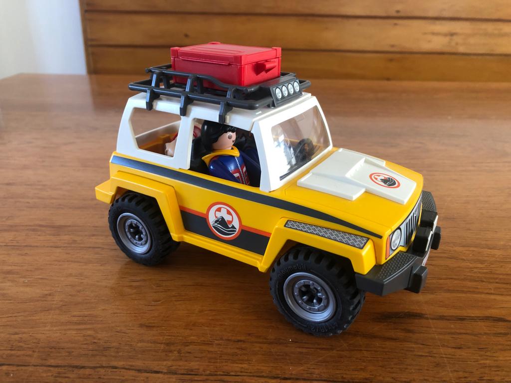 Playmobil Reddingswerkers Terreinwagen, Kinderen en Baby's, Speelgoed | Playmobil, Ophalen of Verzenden, Zo goed als nieuw