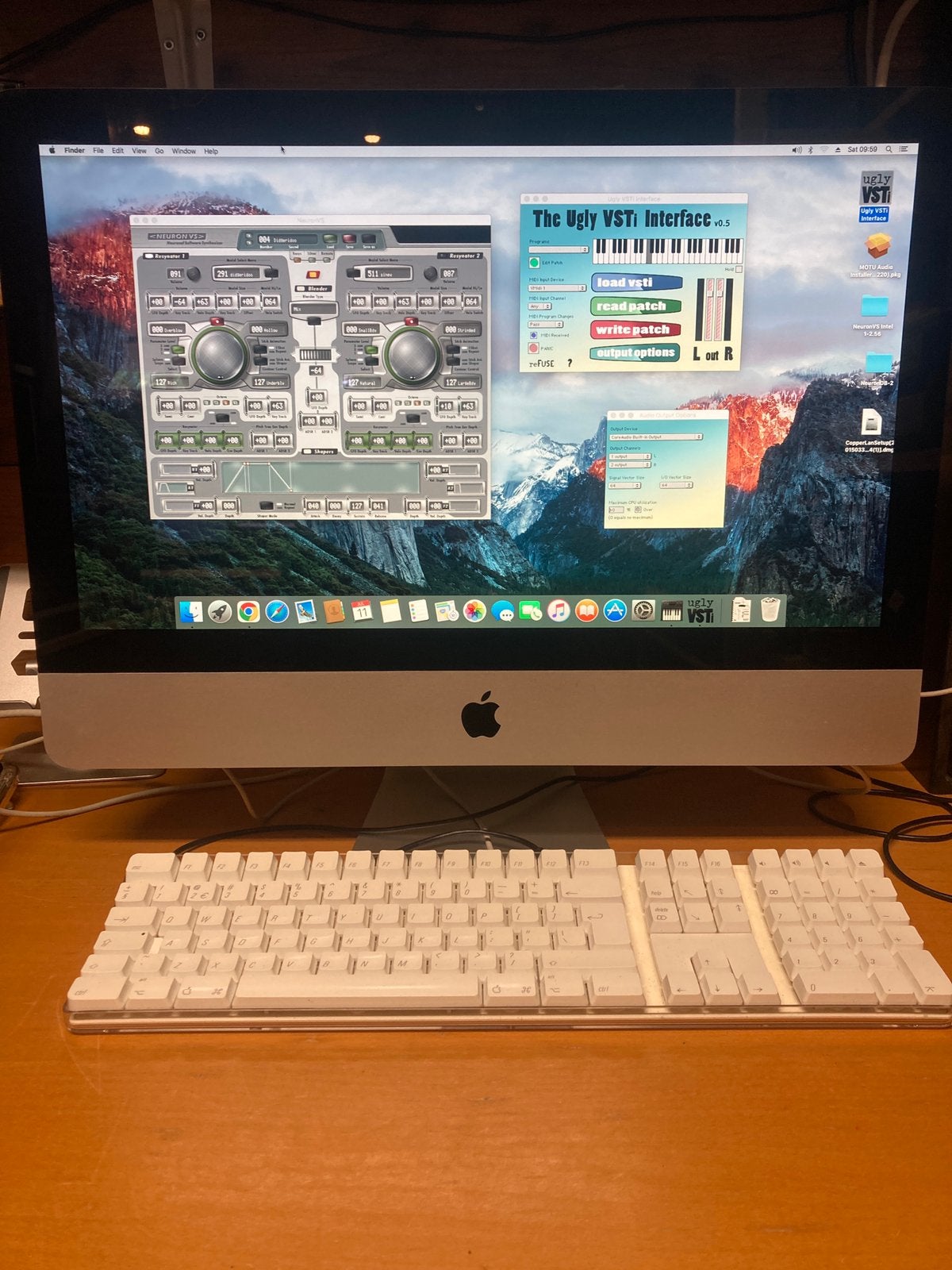 iMac 11.2 (met Neuron Virtual Synth), Computers en Software, Apple Desktops, Gebruikt, HDD, IMac, Ophalen of Verzenden
