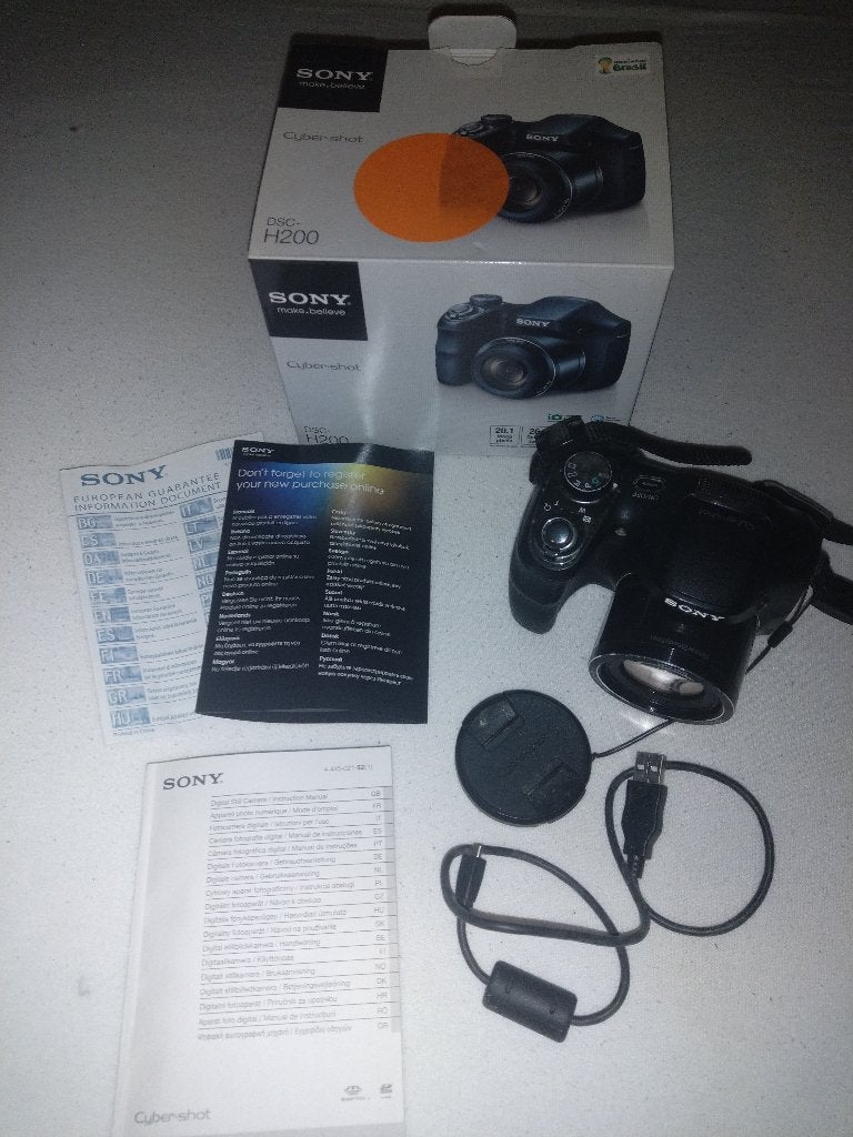 0157 - Sony Cyber-shot DSC-H200 - Weinig gebruikt, met doos, Handleiding, Ophalen of Verzenden, Zo goed als nieuw, Compactcamera