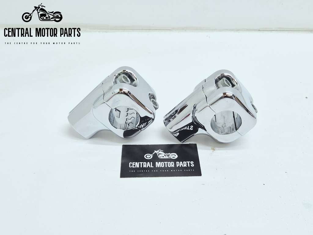Fat Bar Risers Chroom 1.25 inch, Motoren, Niet ingevuld, Gebruikt, Niet ingevuld, Ophalen of Verzenden