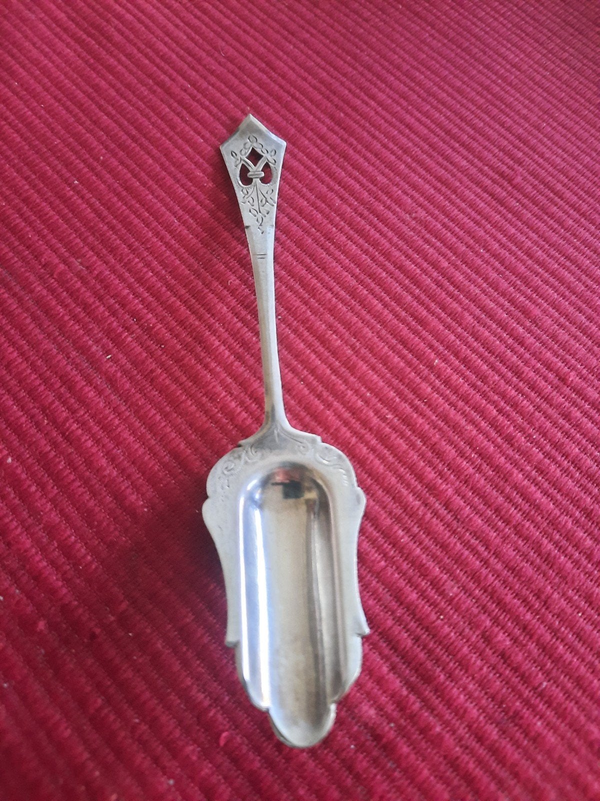 Antieke zilveren suikerschep - Gaaf - 13 cm - 10 gram, Ophalen of Verzenden