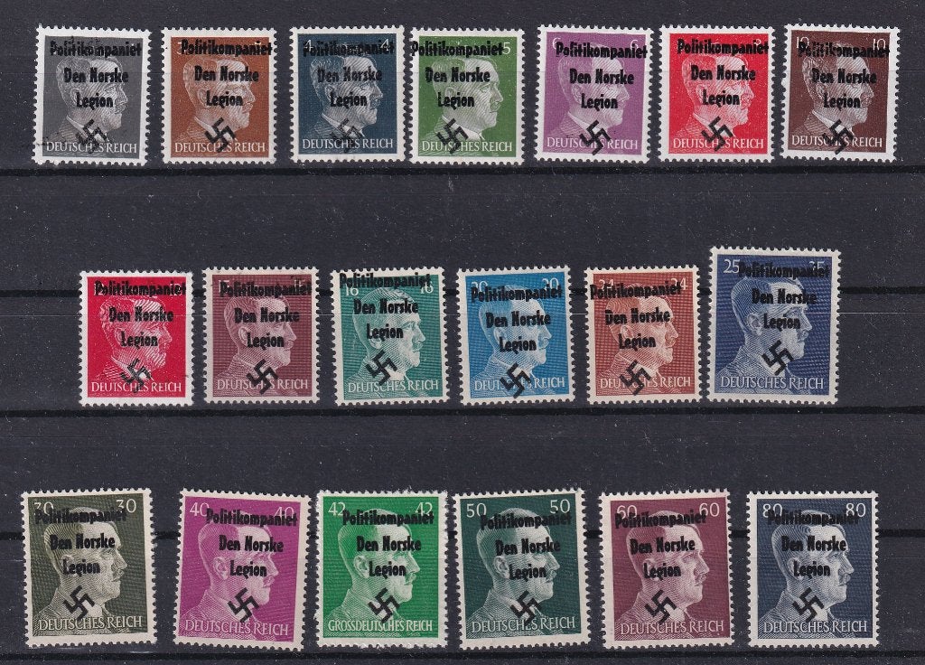 D112) 1944 WO2 Noors Legioen 1/80 pf MNH opdruk geen gar, Verzenden, Duitse Keizerrijk, Postfris