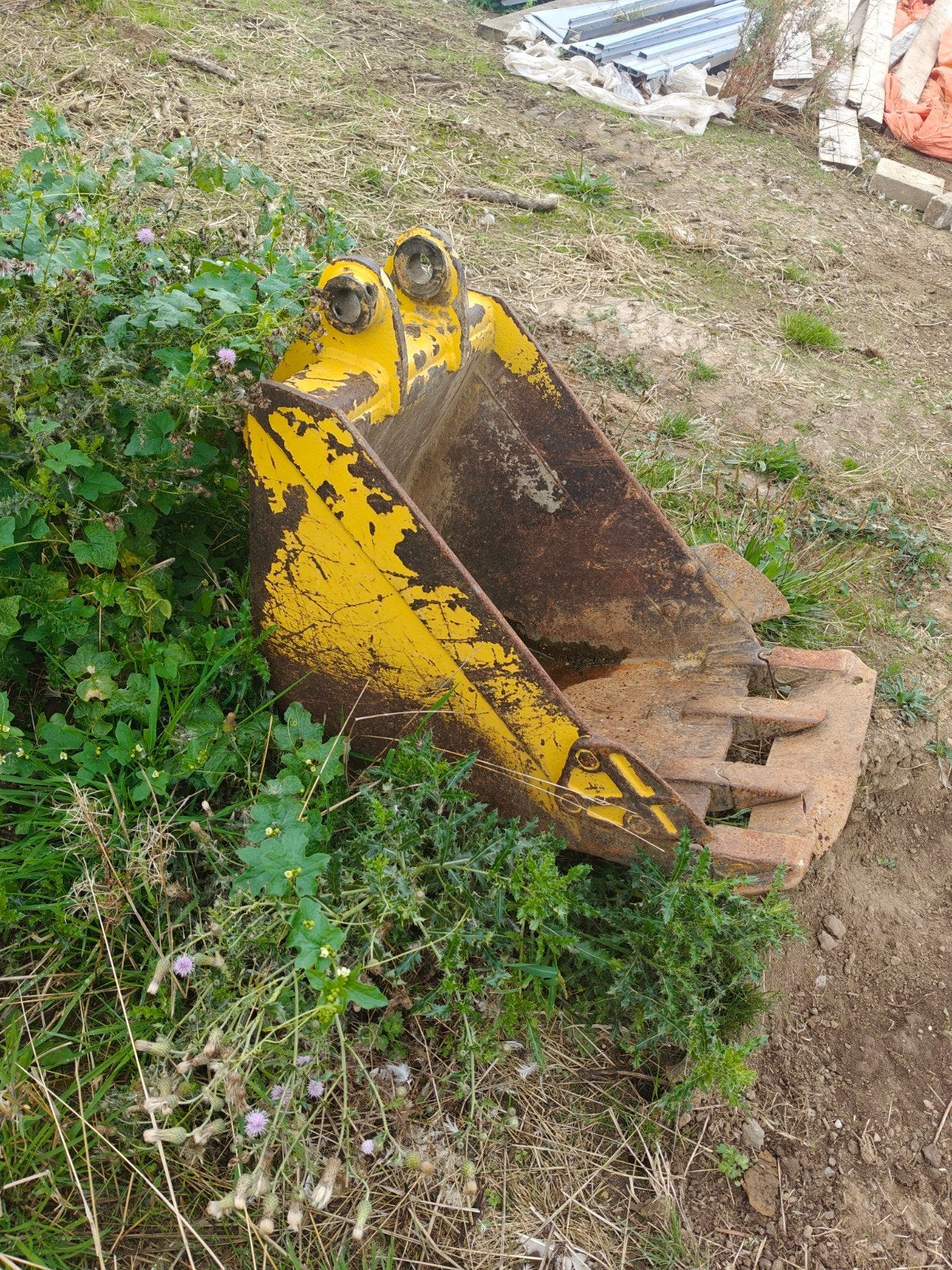 Graafbak voor graafmachine, Ophalen