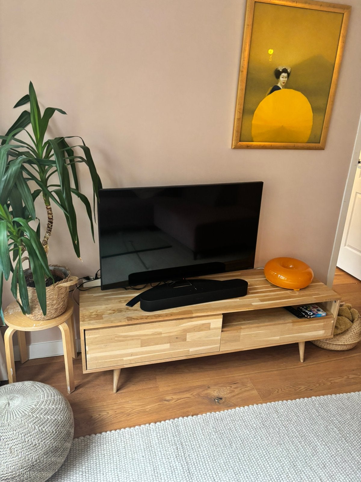 Woood Tygo tv meubel, Ophalen, 100 tot 150 cm, Zo goed als nieuw, Minder dan 100 cm