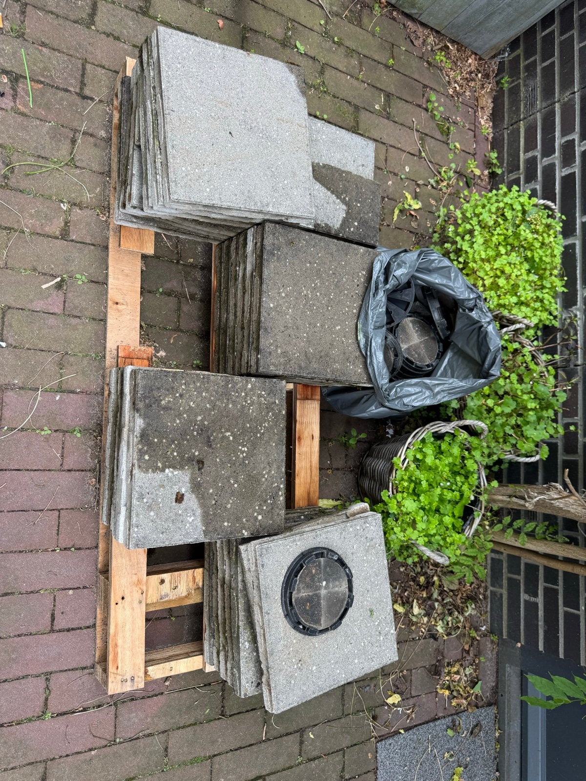 Tegels voor dakterras 30x30 cm met tegeldragers, Ophalen, Overige materialen, Gebruikt, 5 tot 10 m²