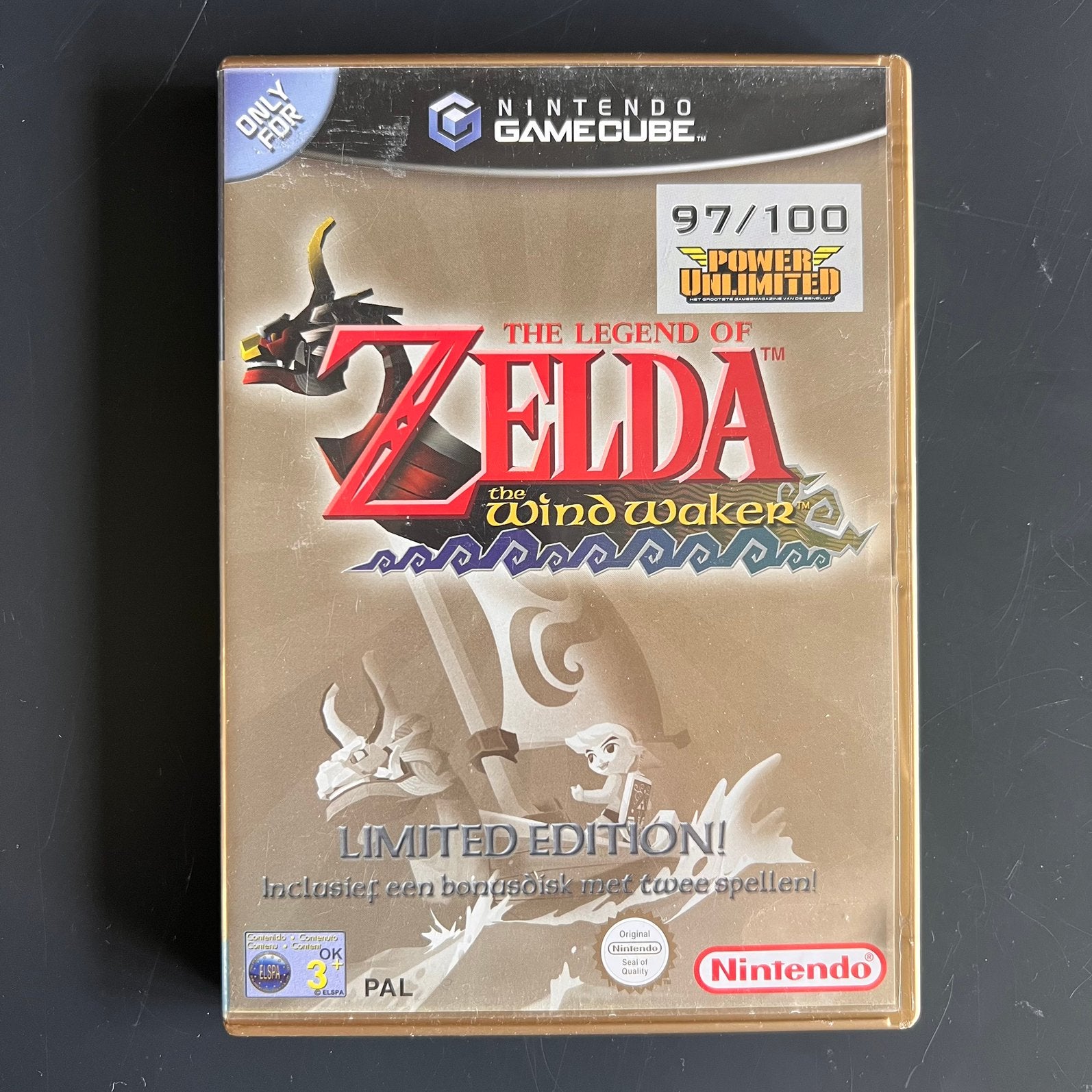 Zelda the Windwaker Limited Edition - Nintendo Gamecube, Spelcomputers en Games, 1 speler, Eén computer, Zo goed als nieuw, Vanaf 3 jaar
