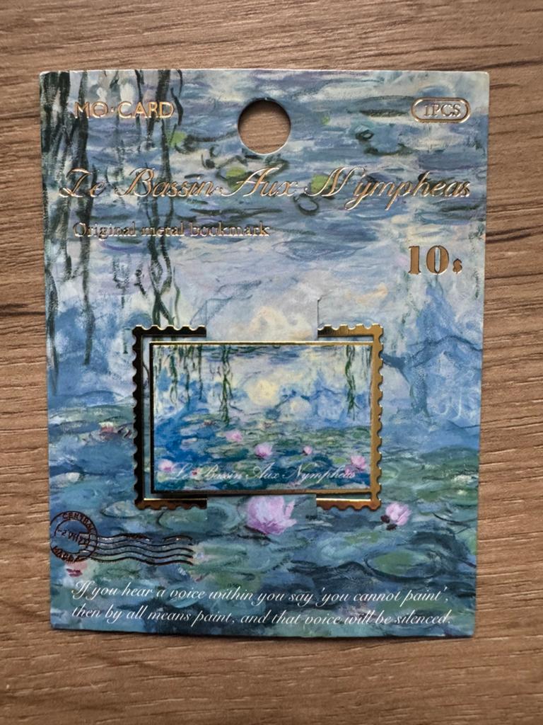 3 nieuwe metalen boekenleggers boek clips Claude Monet, Ophalen of Verzenden, Nieuw, Overige onderwerpen