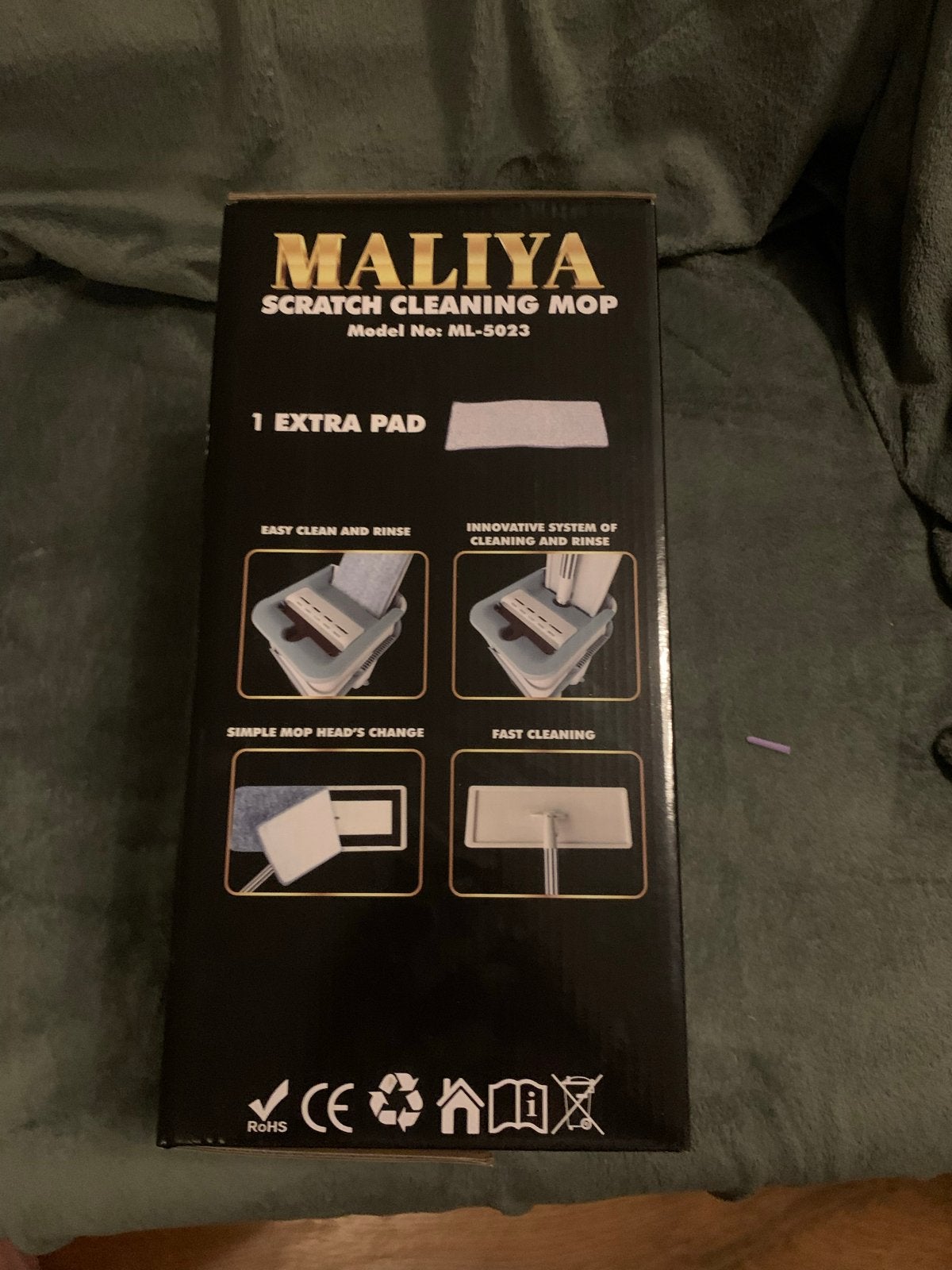 MALIYA Scratch Cleaning Mop met emmer - Nieuw in doos, Ophalen of Verzenden, Mop of Dweil